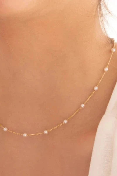 E - Choker con Perlas