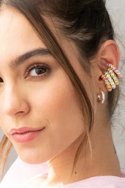 E - Earcuff Dorado con Ondas - (Diferentes Colores)